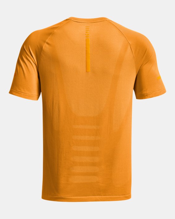 Men's UA Vanish Seamless Run Short Sleeve, Orange, pdpMainDesktop image number 7